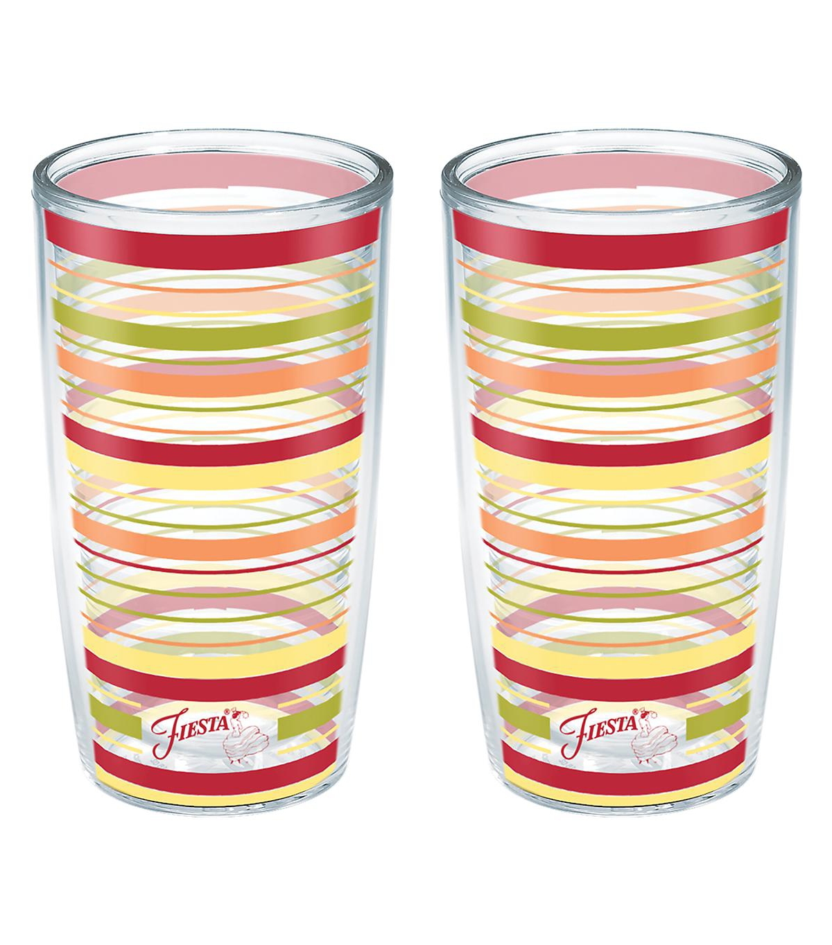 Tervis Tumbler Tervis Fiesta Sunny Stripes Made In Usa Double Walled Insulated Tumbler Cup Keeps Drinks Cold & Hot, In Open Miscellaneous