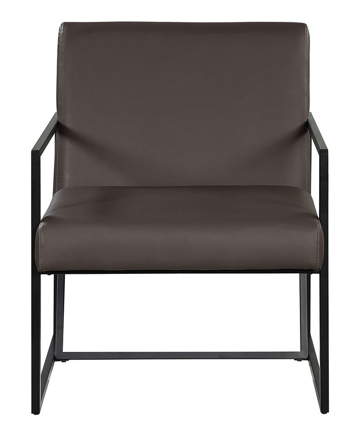 Best Master Furniture Luxembourg 32" Faux Leather Arm Chair Macy's