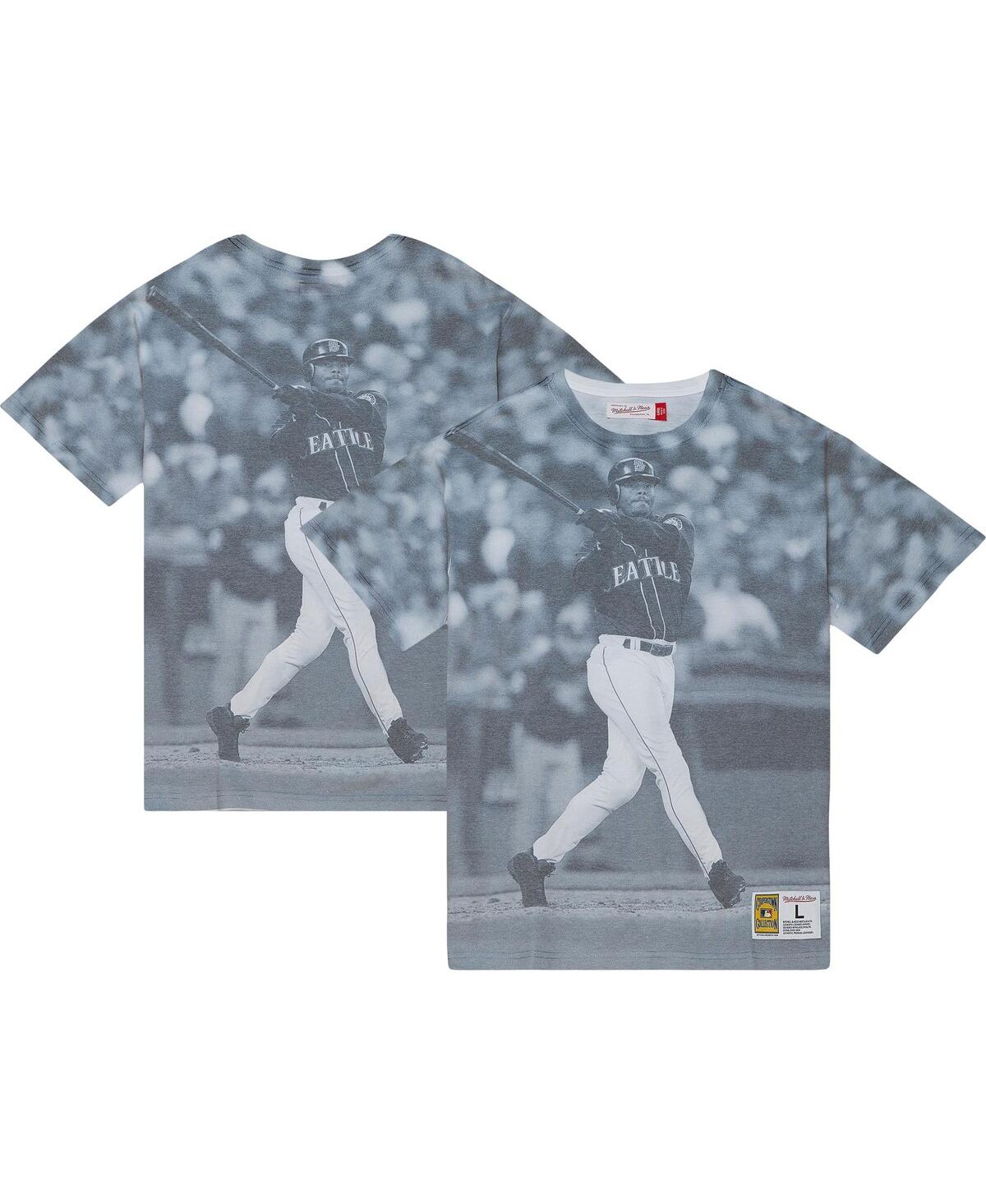 Mitchell & Ness Men's  Mickey Mantle New York Yankees Cooperstown Collection Highlight Sublimated Pla In White