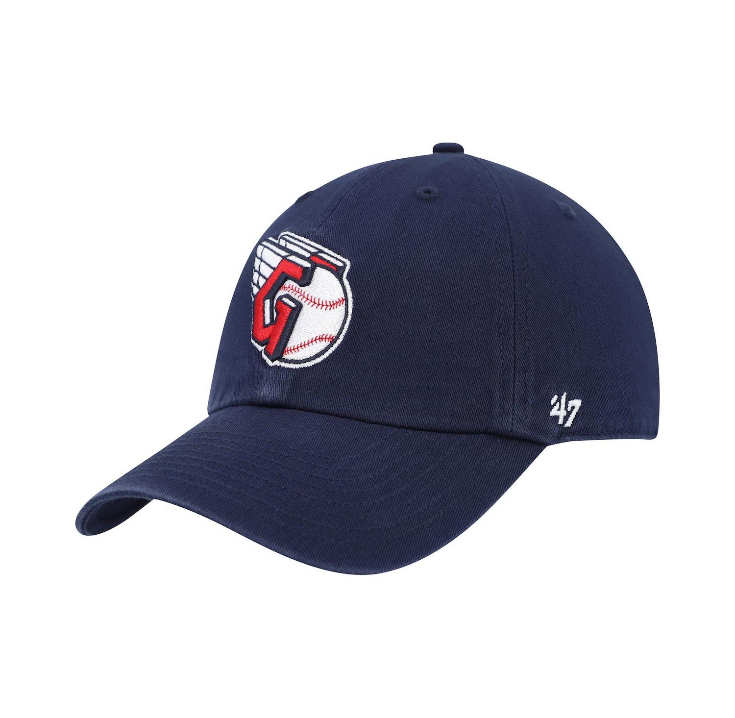 Men's Navy Cleveland Guardians Clean Up Adjustable Hat