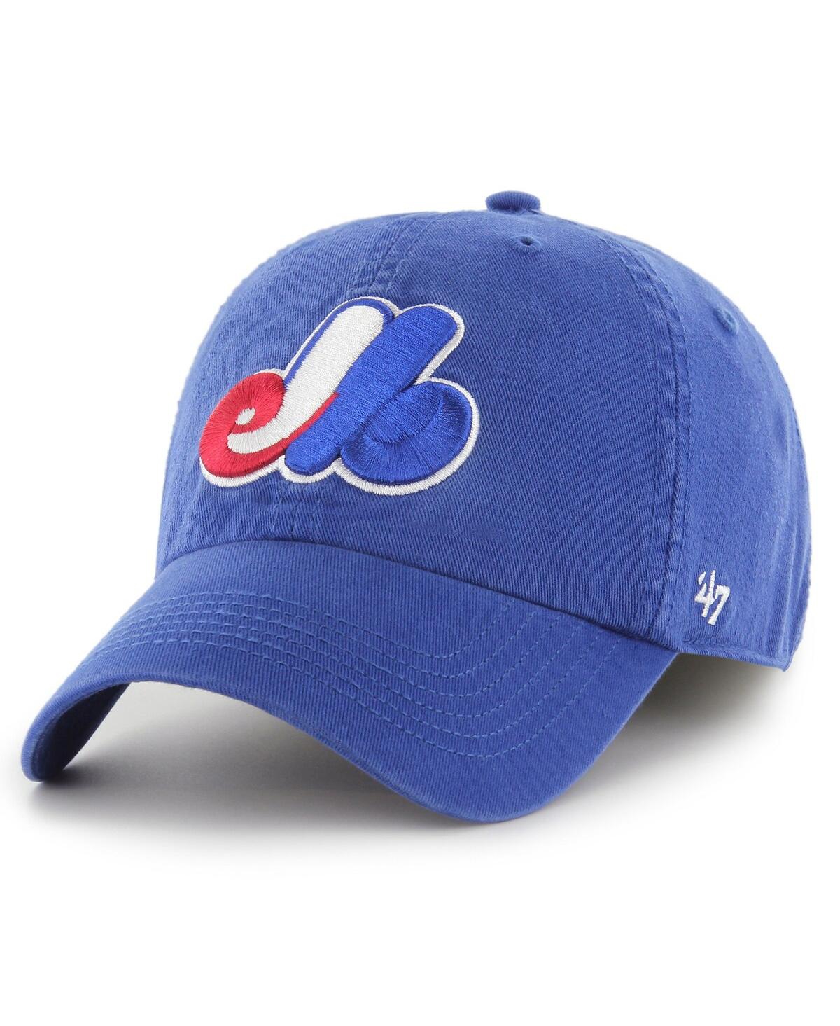 47 Brand Men's ' Royal Montreal Expos Cooperstown Collection Franchise Fitted Hat