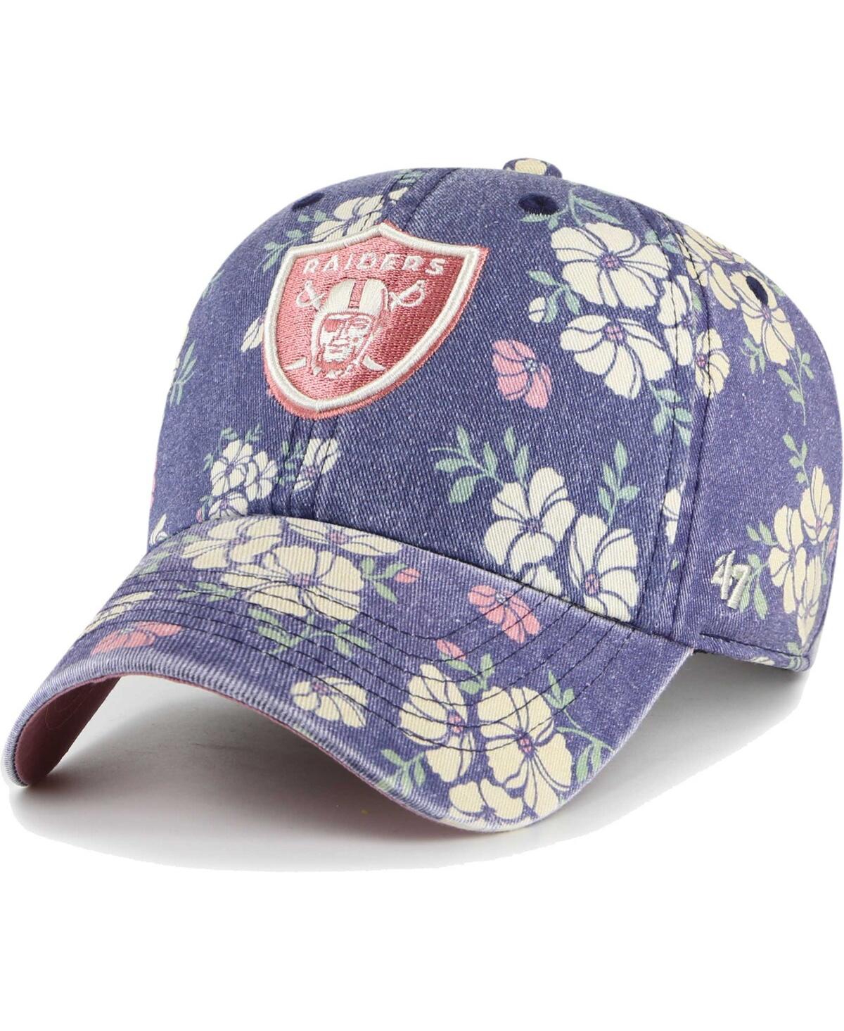 47 Brand Women's ' Navy Las Vegas Raiders Primrose Clean Up Adjustable Hat
