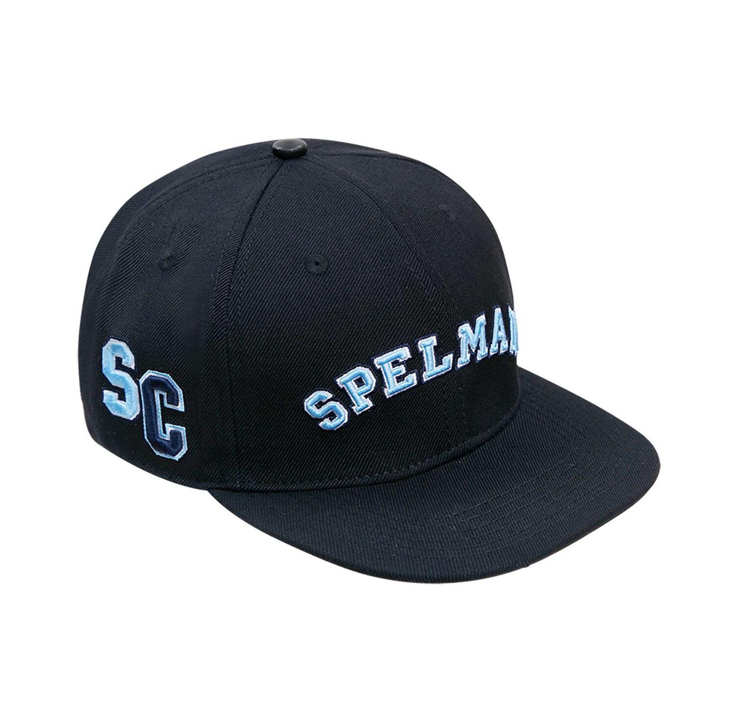Men's Black Spelman College Jaguars Arch Over Logo Evergreen Snapback Hat