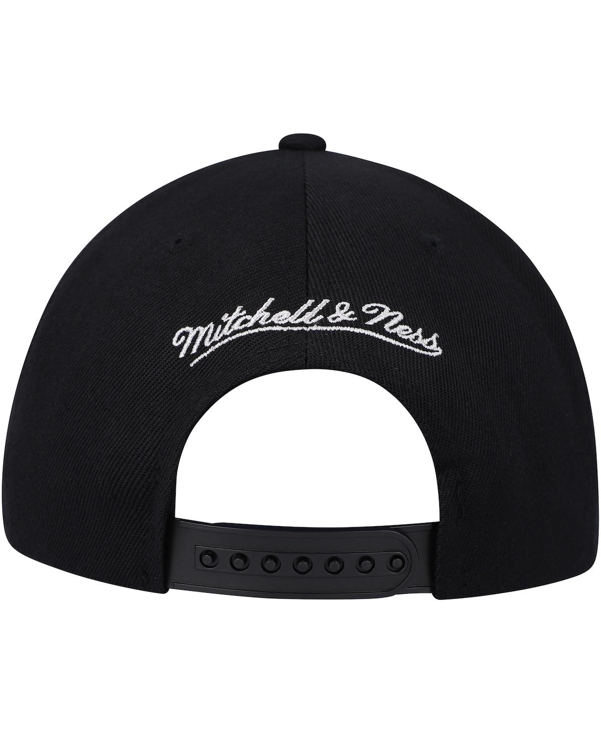 Mitchell & Ness Men's  Black Brooklyn Nets Paint By Numbers Snapback Hat In Black