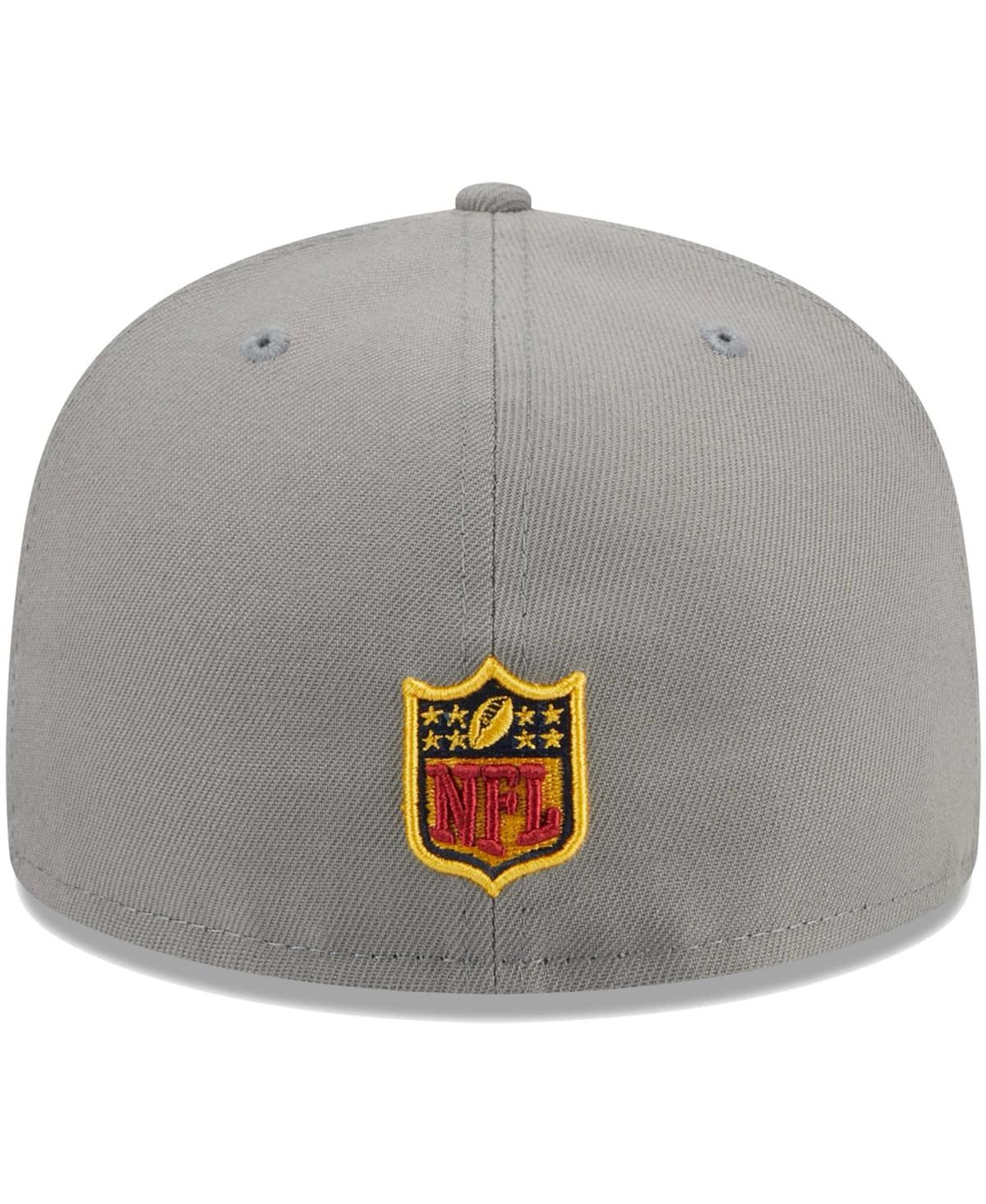 Shop New Era Men's  Gray Pittsburgh Steelers Color Pack 59fifty Fitted Hat
