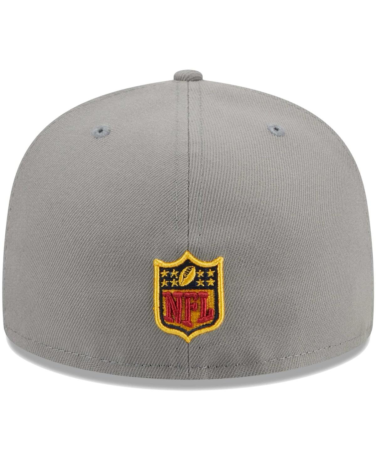 Men's New EraPittsburgh Steelers Color Pack 59FIFTY Fitted Hat - Gray