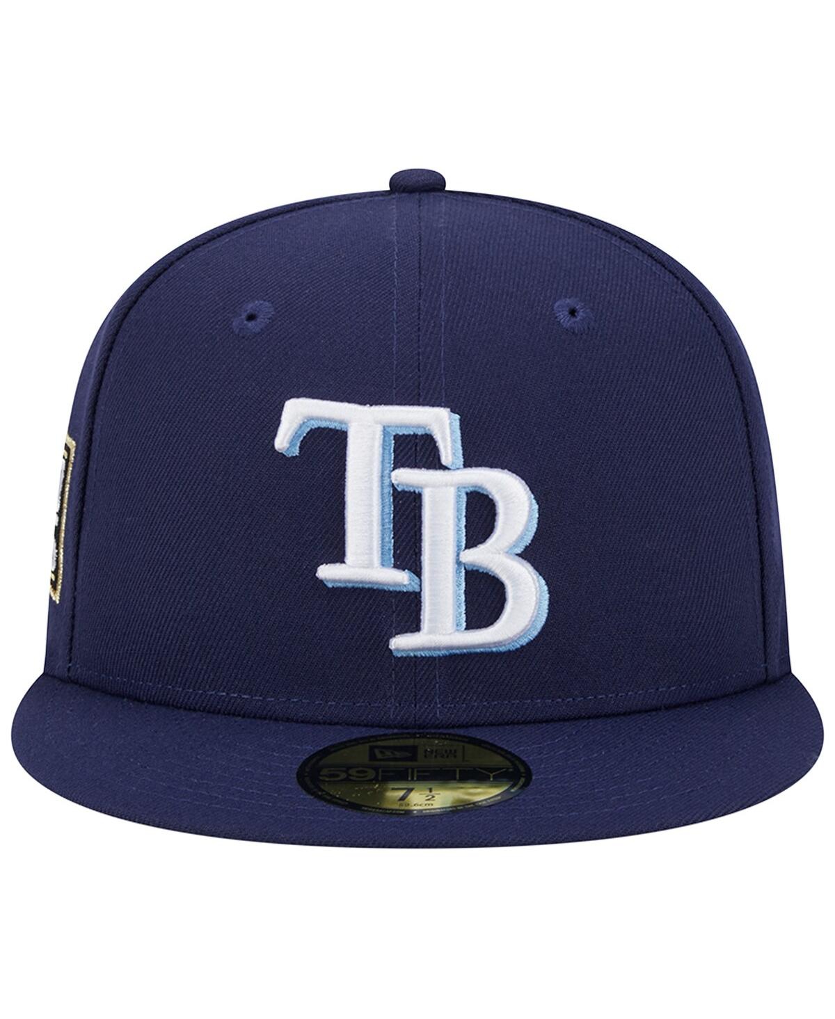 NEW ERA MEN'S NEW ERA NAVY TAMPA BAY RAYS 2020 WORLD SERIES TEAM COLOR 59FIFTY FITTED HAT 