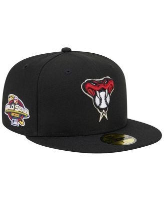 Men's Black Arizona Diamondbacks Alternate Logo 2001 World Series Team Color 59FIFTY Fitted Hat