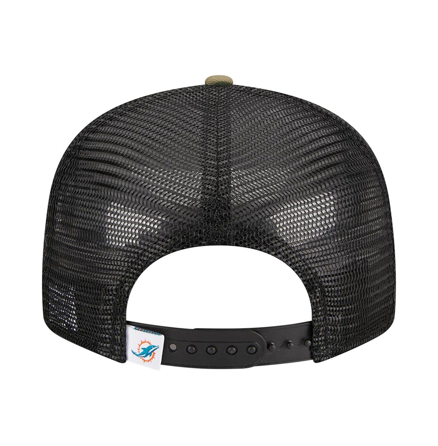Мужская кепка New Era Camo Miami Dolphins Main Trucker 9FIFTY Snapback Hat — фото 5