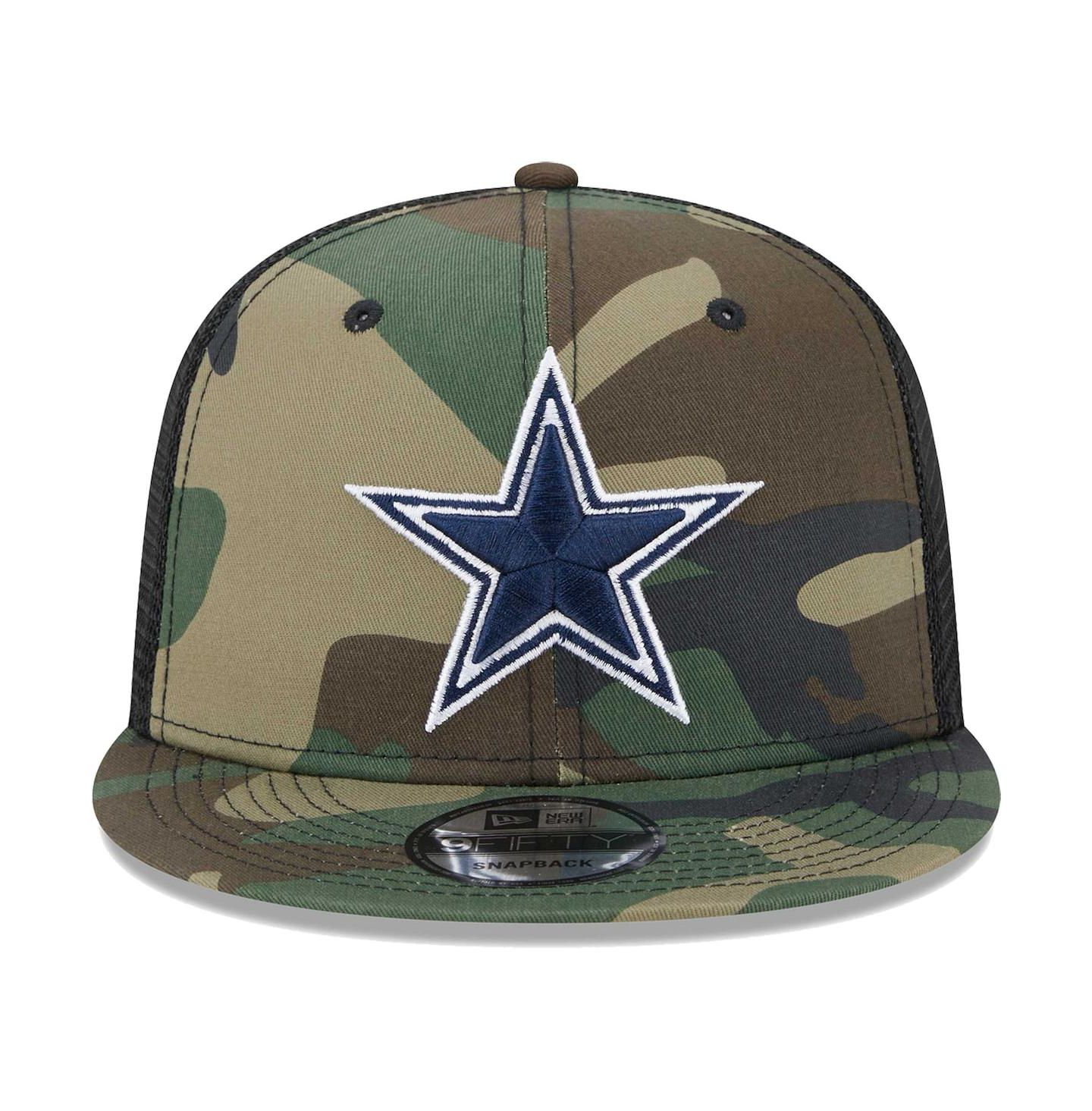 Мужская кепка New Era Camo Dallas Cowboys Main Trucker 9FIFTY Snapback Hat — фото 3