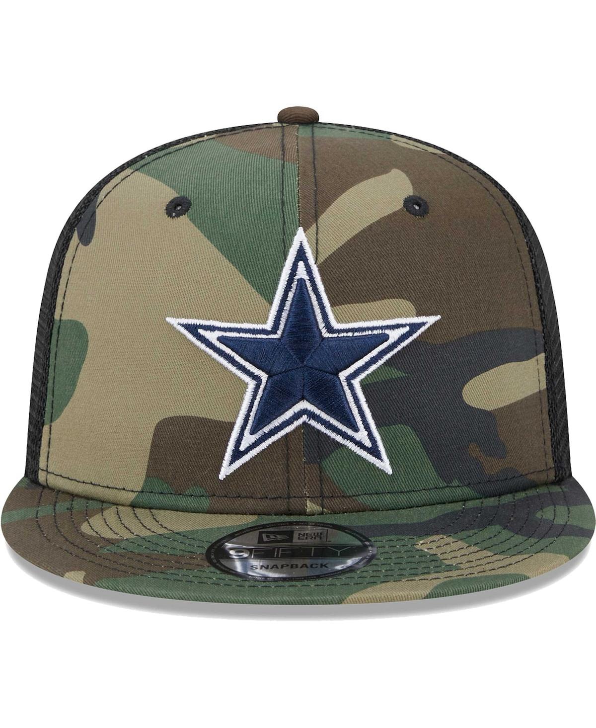 New Era Men's  Camo Dallas Cowboys Main Trucker 9fifty Snapback Hat In Camo