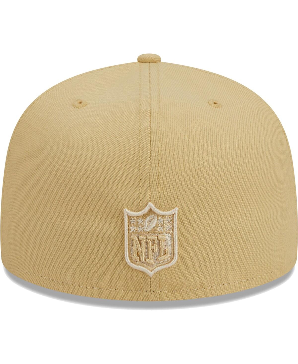 New Era Men's  Khaki Buffalo Bills Raffia Front 59fifty Fitted Hat In Khaki