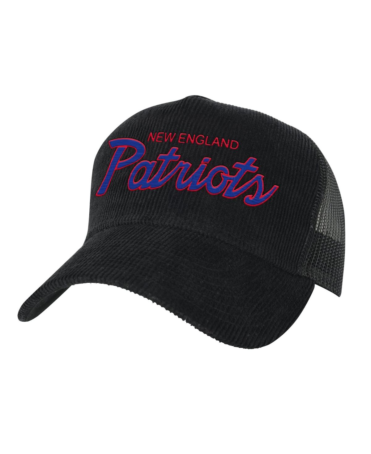 Mitchell & Ness Big Boys And Girls  Black New England Patriots Times Up Precurved Trucker Adjustable In Black