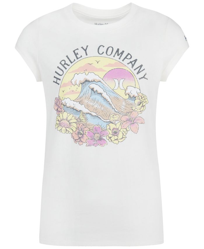 Hurley Big Girls Coastal Short Sleeves T-shirt - Macy's