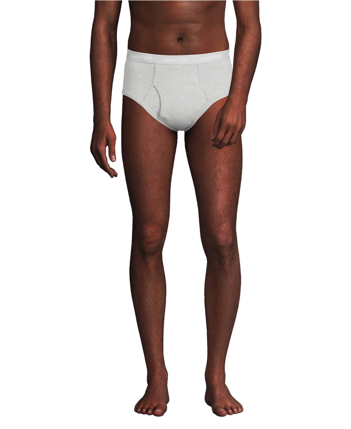 Lands' End Men's Knit Briefs 5 Pack - Solid multi 5 pack
