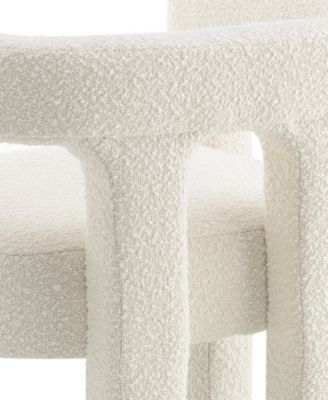 Mandy 28" Boucle Fabric Dining Chair