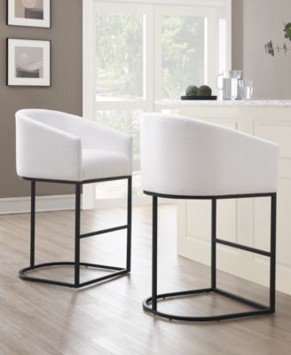 Jace 39.8" Polyester Upholstered Barstool