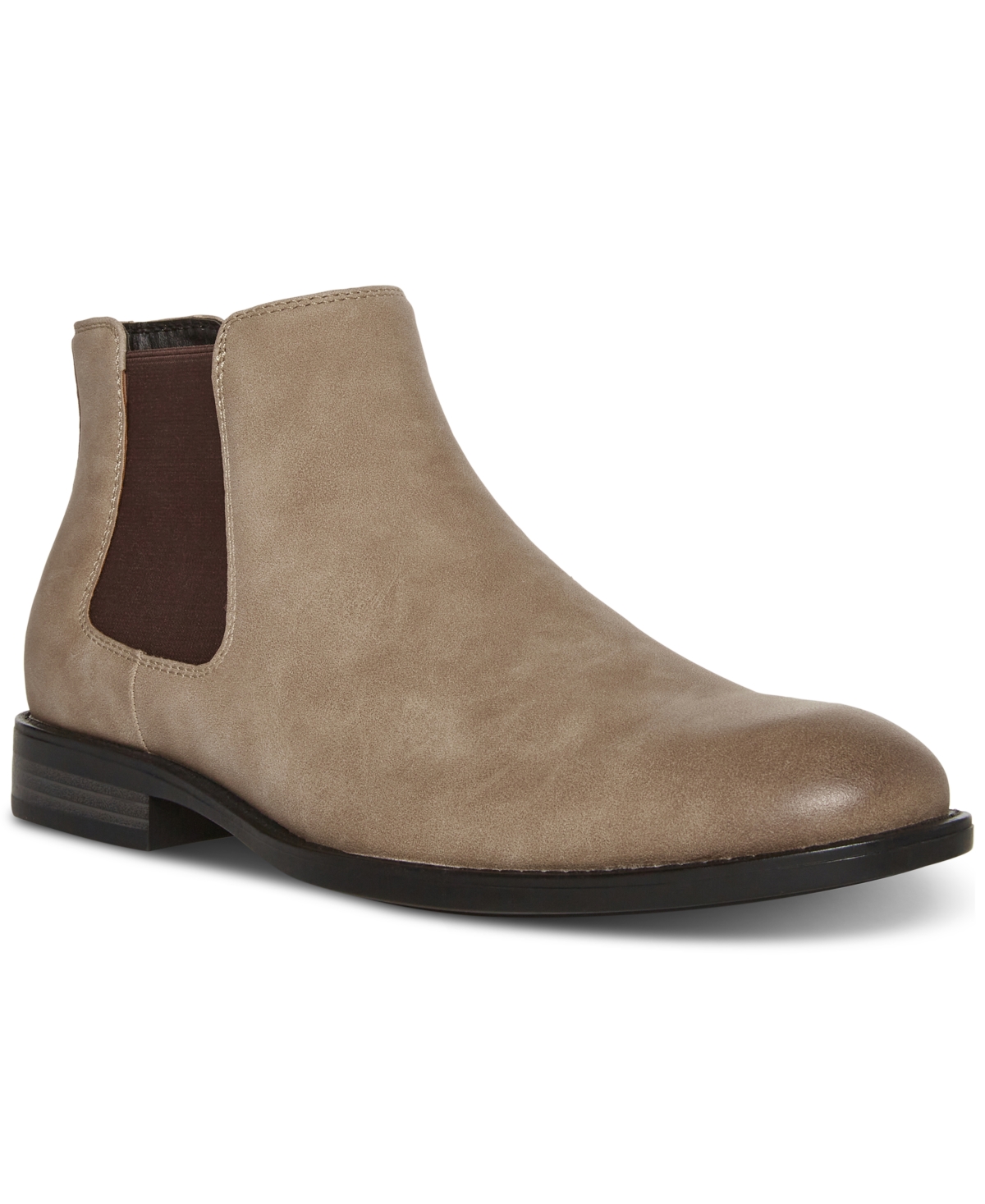 Madden Men Men's Maxxin Mid Height Chelsea Boot In Light Taupe Suede