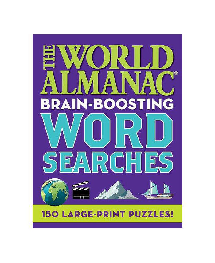 Barnes & Noble The World Almanac BrainBoosting Word Searches 150 LargePrint Puzzles! by World