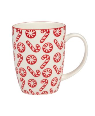 Peppermint Candy 16 oz Mugs Set of 6, Service for 6