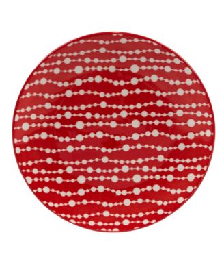 Peppermint Candy 6" Canape Plates Set of 6, Service for 6