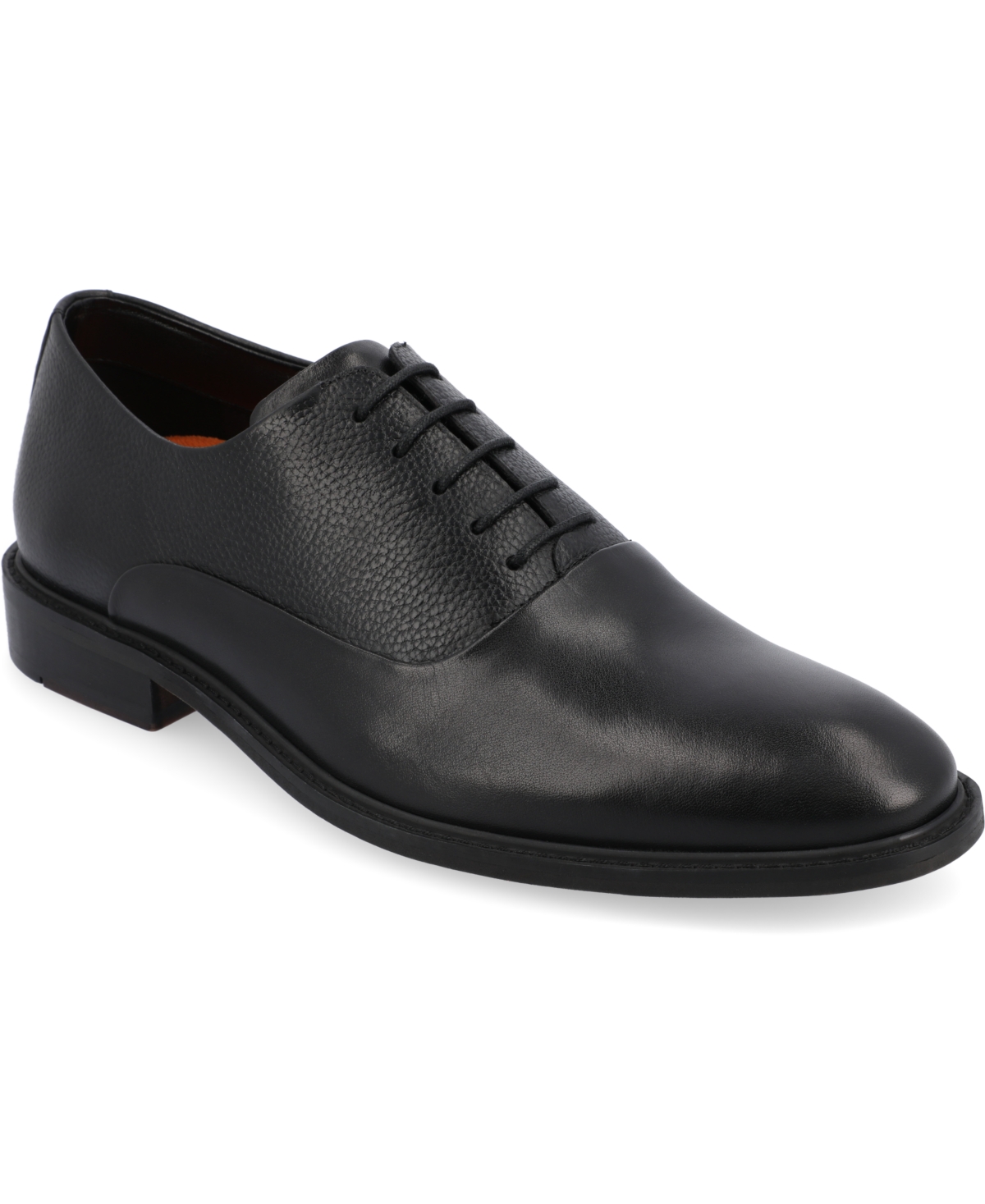 Thomas & Vine Men's Trenton Tru Comfort Foam Plain Toe Oxford Dress Shoes In Black