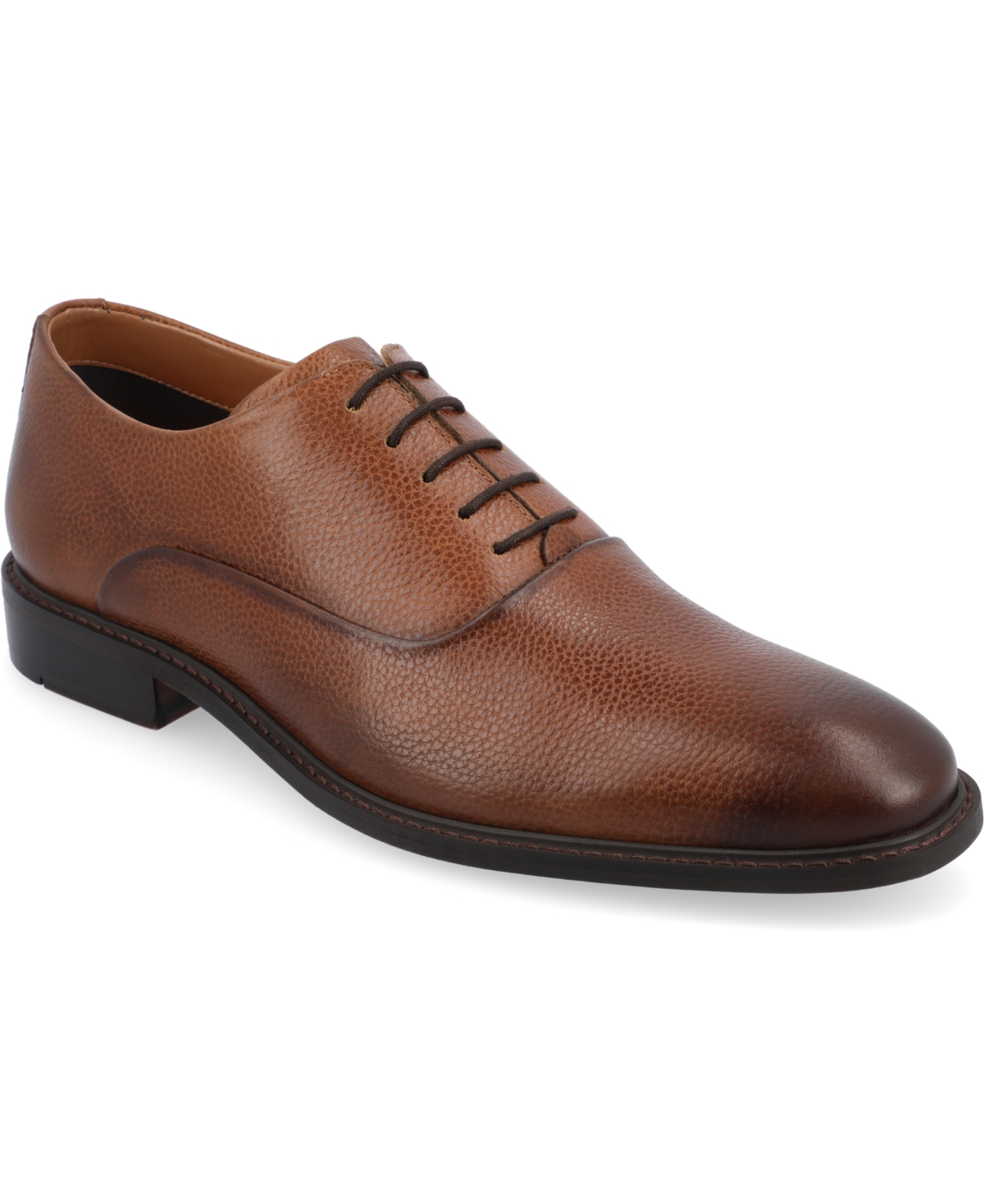 Men's Trenton Tru Comfort Foam Plain Toe Oxford Dress Shoes - Cognac
