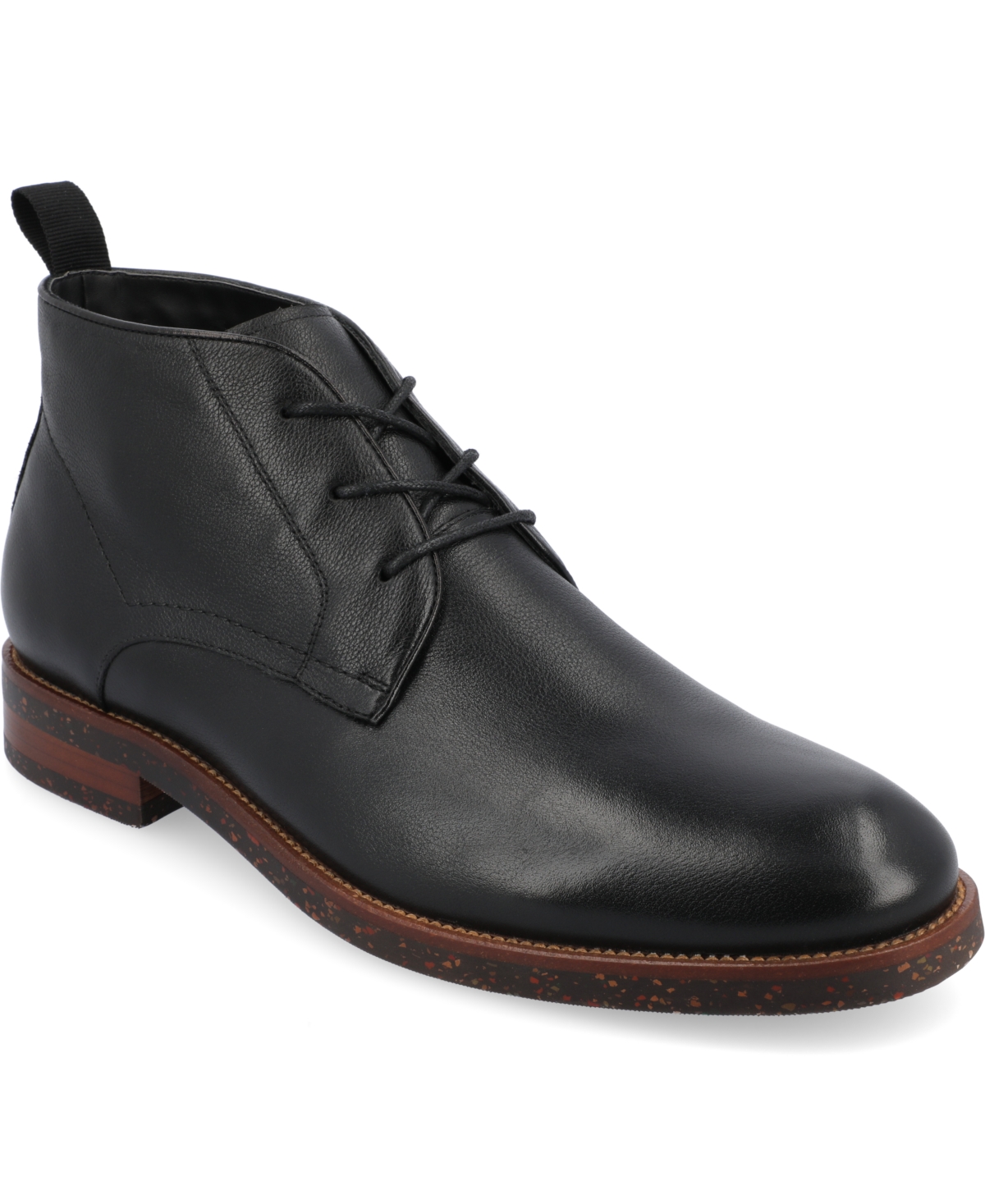 Shop Thomas & Vine Men's Wilcox Tru Comfort Foam Plain Toe Lace-up Chukka Boots In Black