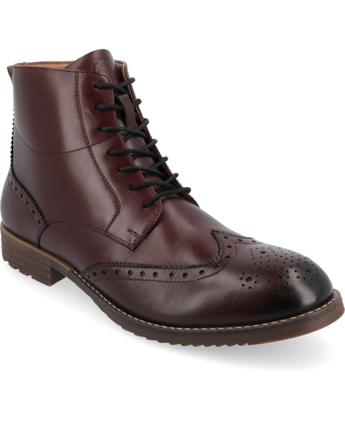 Men's Edison Tru Comfort Foam Wingtip Ankle Boots - Bordeaux
