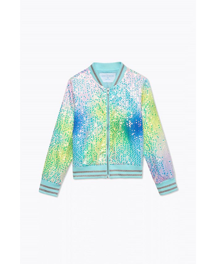 Girls rainbow sequin jacket online