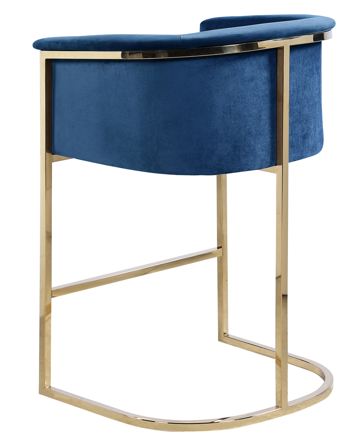 Best Master Furniture Lexie Stainless Steel Base Bar Stools, Set of 2