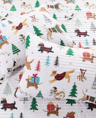 Jingle Paws Reversible 3-Pc. Quilt Set, King/California King