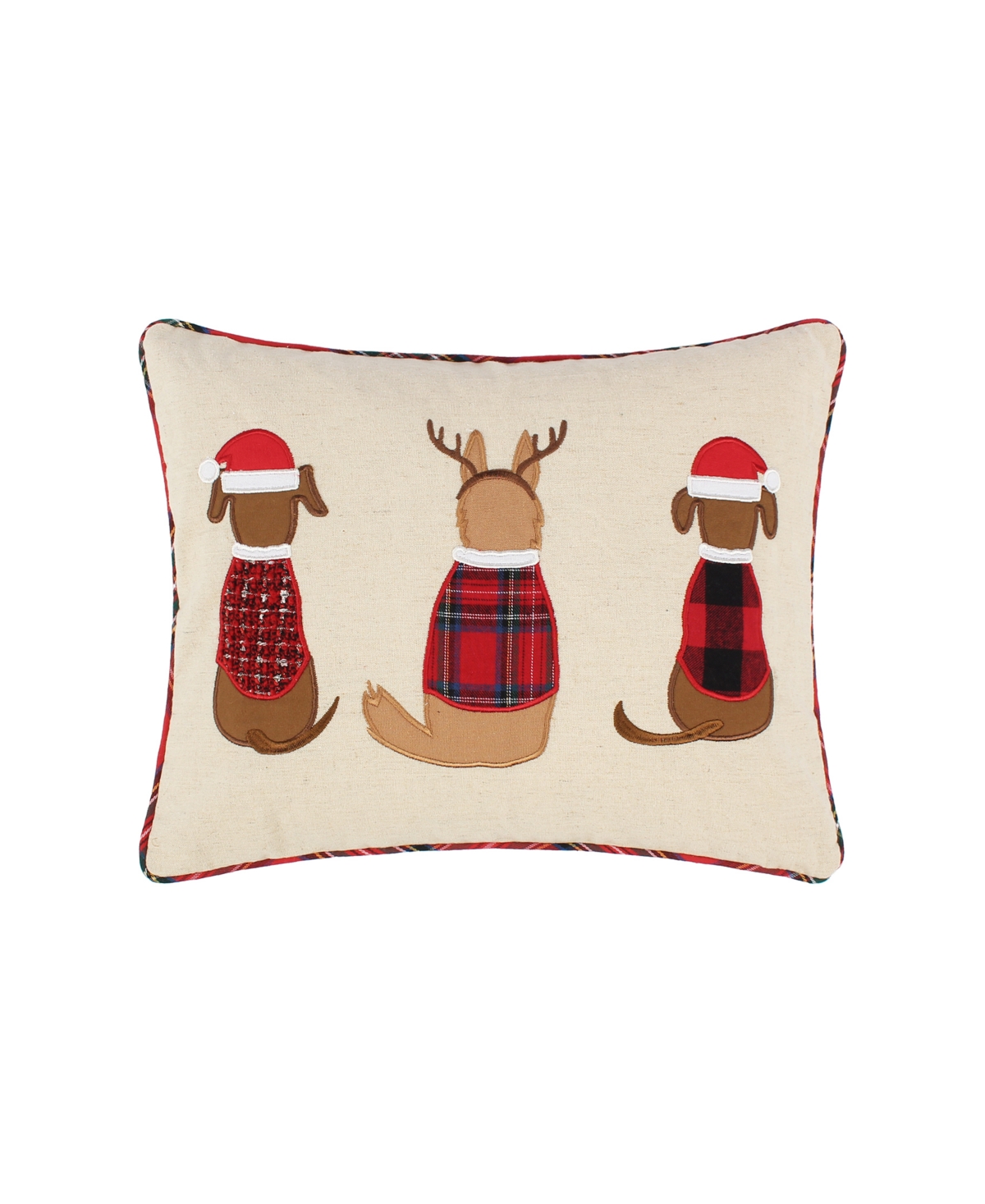 Levtex Jingle Paws Applique Pillow,