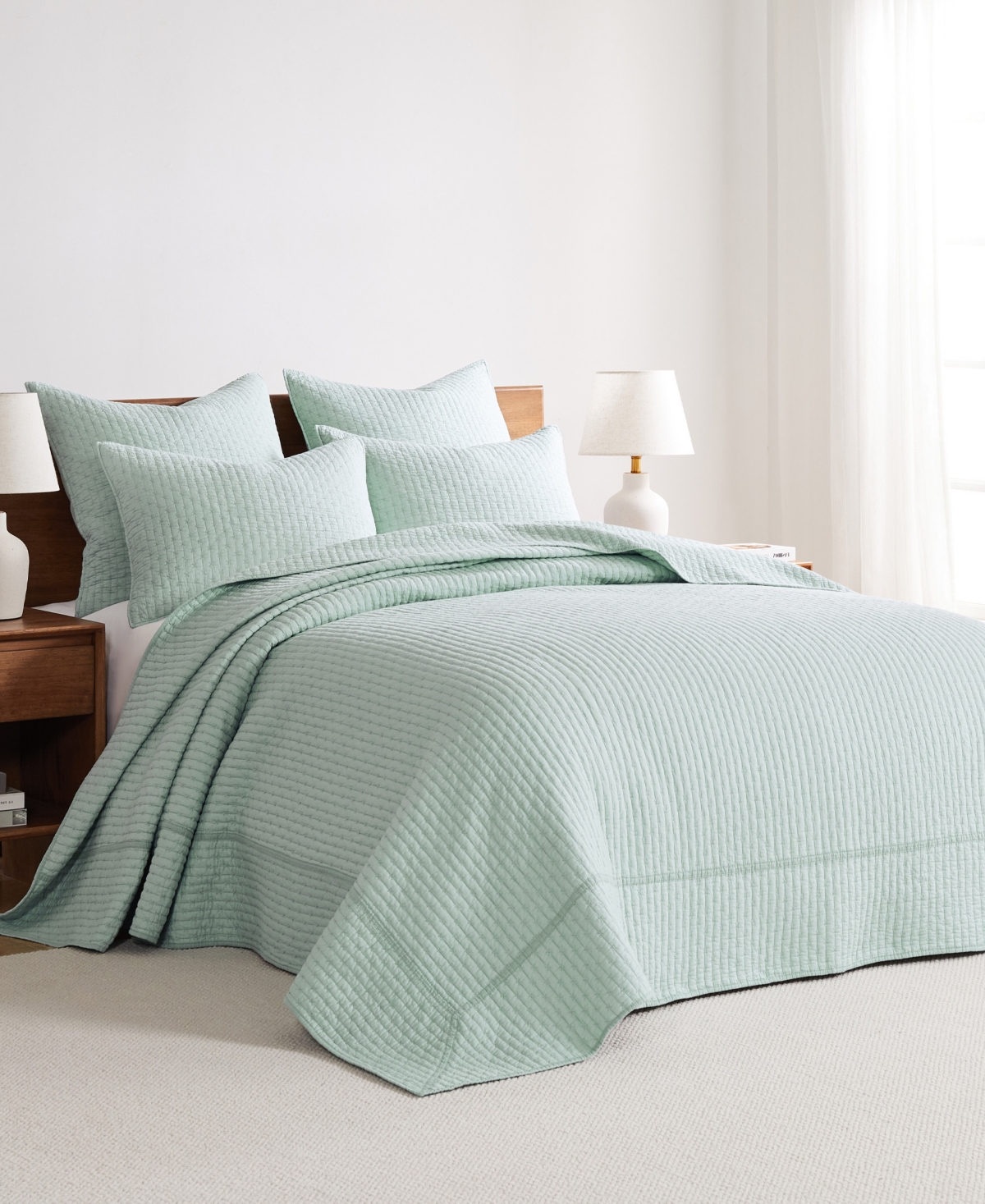 Levtex Cross Stitch Stitching -Pc. Bedspread Set