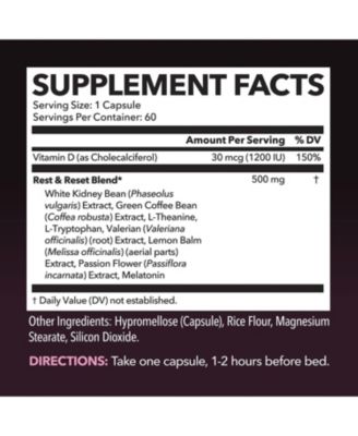 Night Time Fat Burner Capsules for Women, Weight Management for Women, 60ct