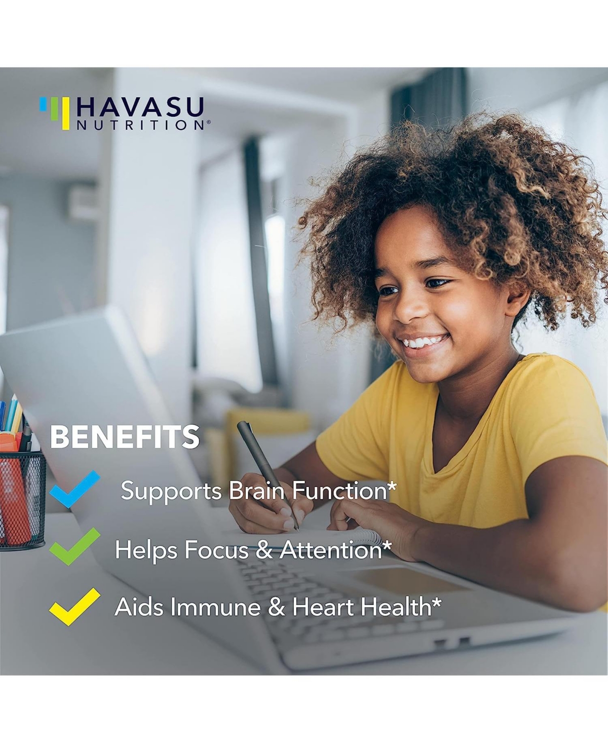 Havasu Nutrition Omega Gummies for Kids, Lemon & Orange, Havasu Nutrition, 60ct