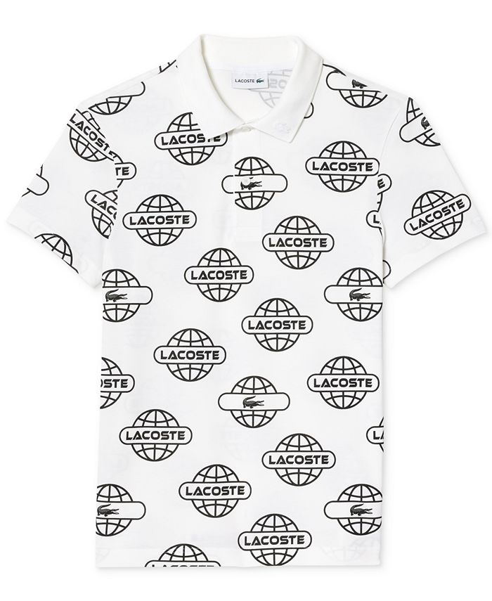 Lacoste Men s Regular Fit Logo Print Polo Macy s