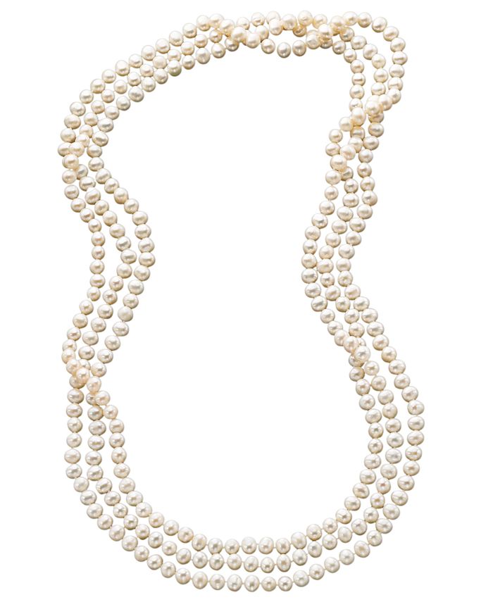 Macy's 100" Cultured Freshwater Pearl Endless Strand Necklace (7-8mm