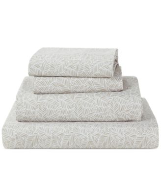 Microfiber Easy Care Printed 4-Pc. Sheet Set, King
