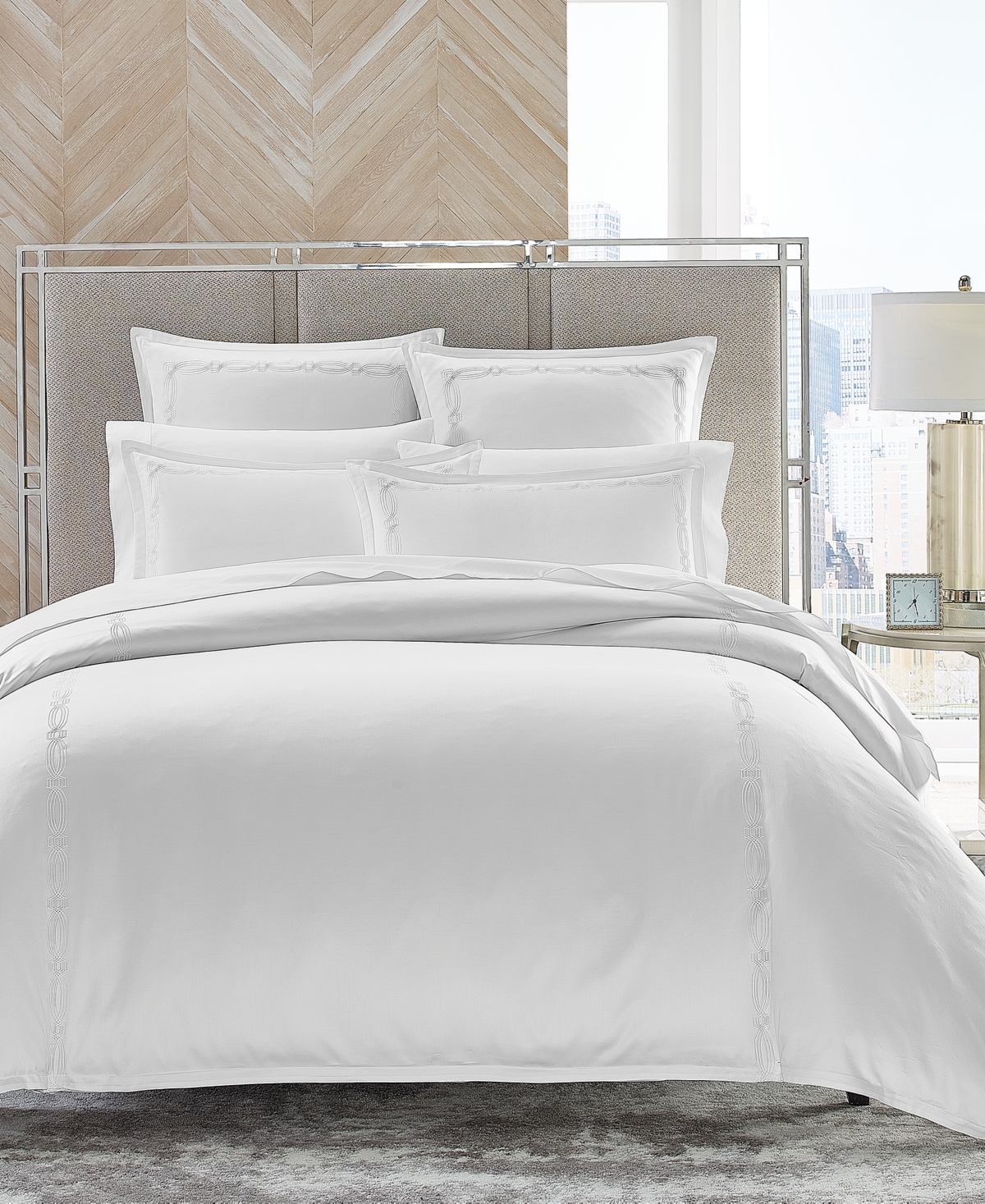 Shop Hotel Collection Portofino 3-pc. Duvet Cover Set, King, Created For Macy's In White