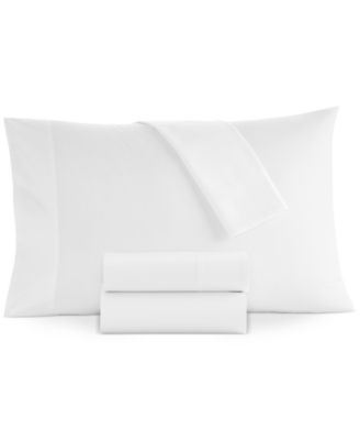 CLOSEOUT! Italian Percale Sateen Cuff 4-Pc. Sheet Set, Queen, Exclusively at Macy’s