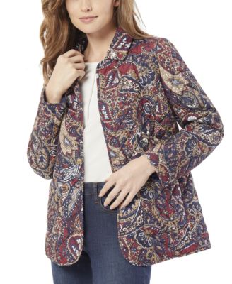 Jones New York - Women's Quilted Snap-Front Jacket