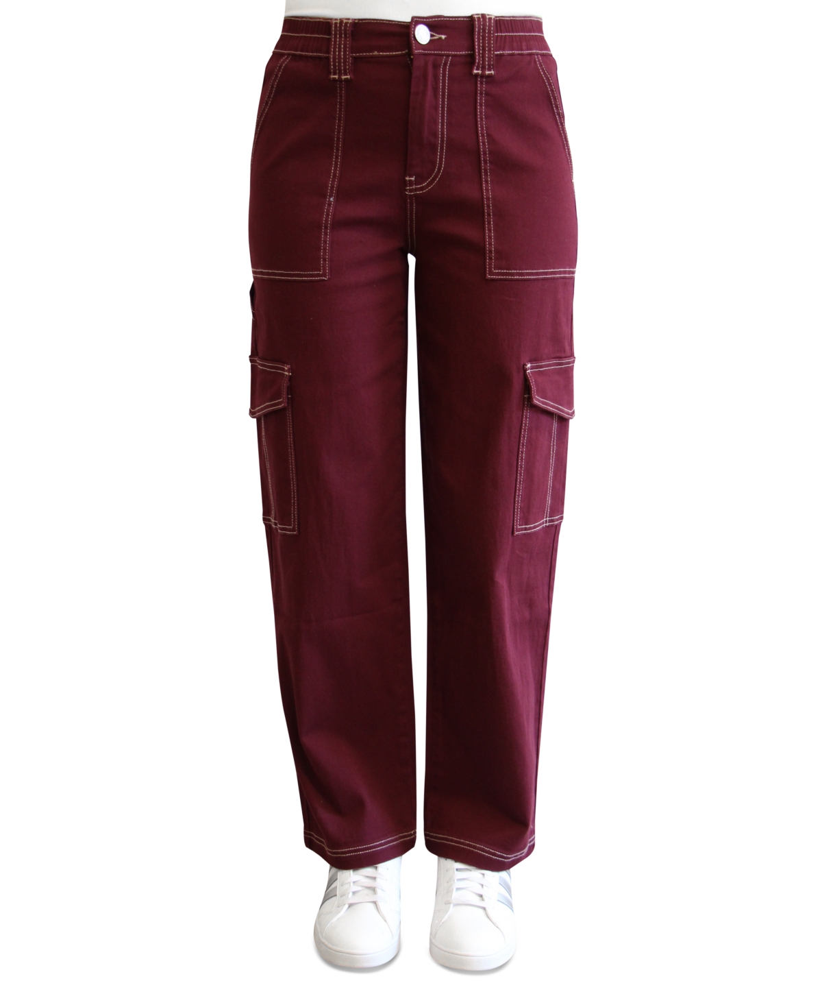 Almost Famous Crave Fame Juniors' High-Rise Utility Cargo Skater Pants