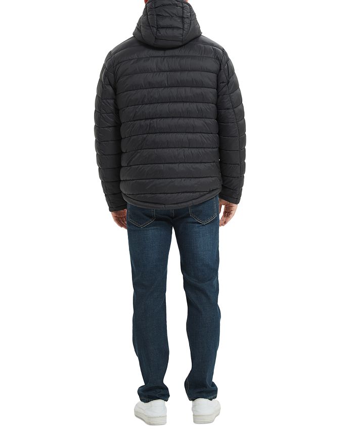 Hawke & Co. Men's Sherpa Lined Hooded Puffer Jacket Macy's