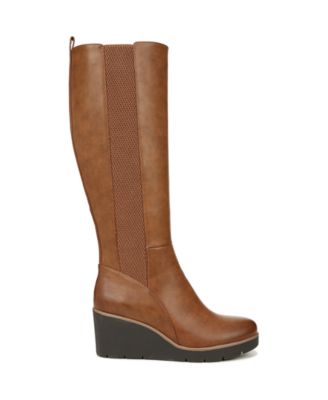 Adrian Wide Calf Knee High Wedge Boots
