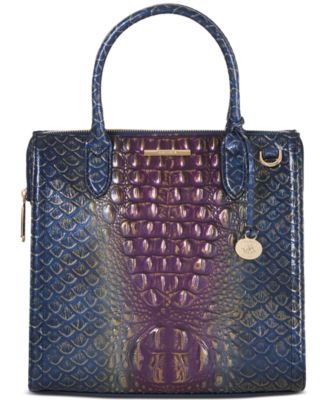 Brahmin - Caroline Bowlin Embossed Leather Satchel