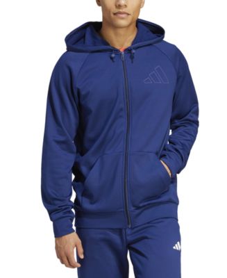 Adidas men's post game cheap fleece full zip hoodie