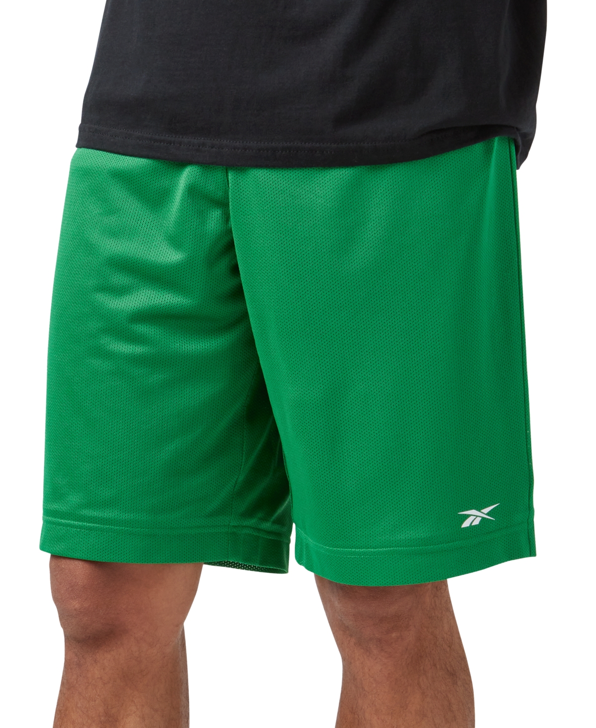 Reebok Men's Mesh Logo Basketball Shorts In Green