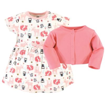 Lightweight Cotton Dress and Cardigan Set