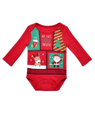 Baby Starters Baby Boys or Baby Girls Christmas Ugly Sweater Bodysuit Macy s